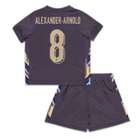 Echipament fotbal Anglia Alexander-Arnold #8 Tricou Deplasare European 2024 pentru copii maneca scurta (+ Pantaloni scurti)